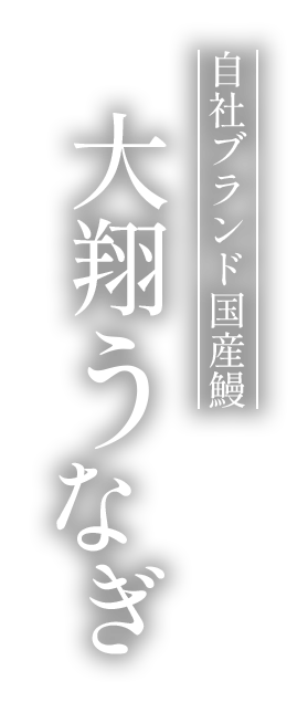 自社ブランド国産鰻大翔うなぎ